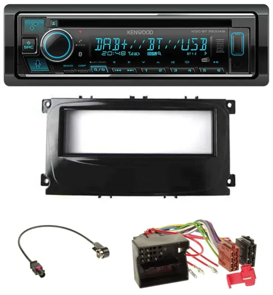 Kenwood MP3 Bluetooth DAB USB CD Autoradio für Ford C-Max Galaxy Focus ab 2007 g