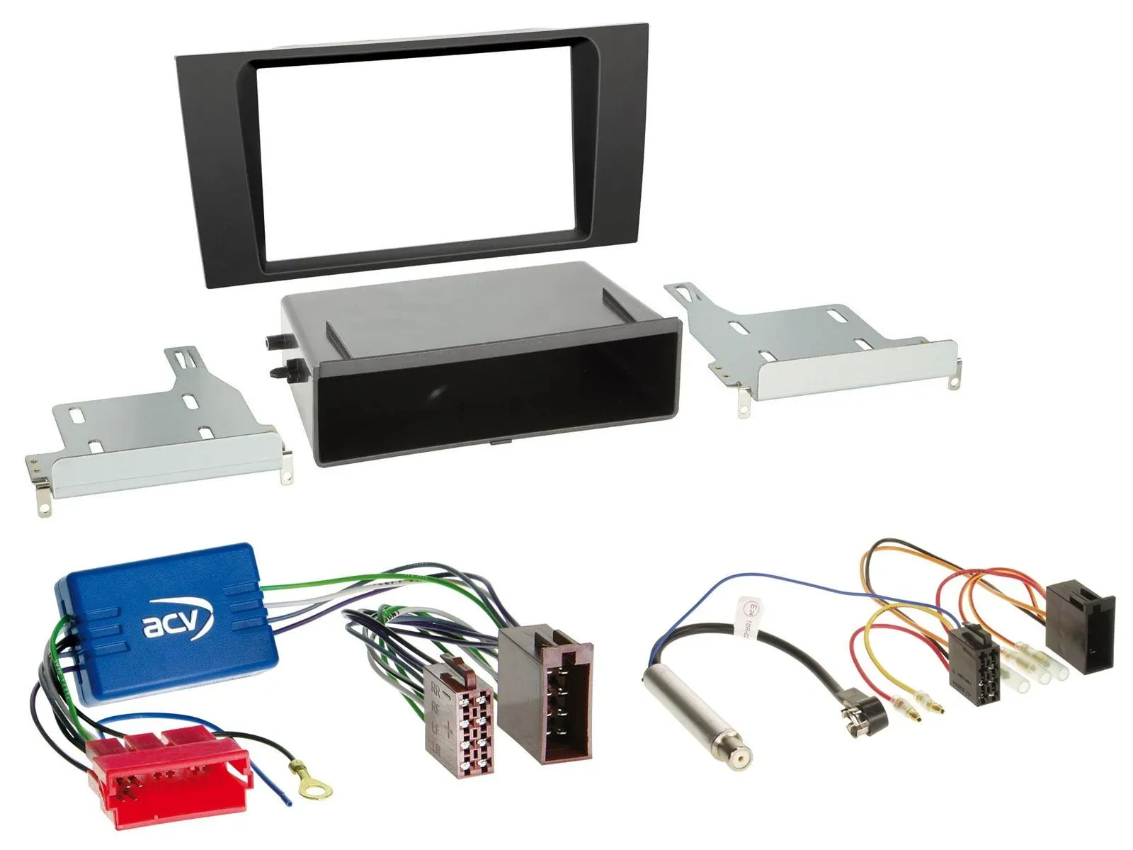 Einbauset DIN Autoradio für Audi A4 B5 99-01 Symphony Aktivsystem