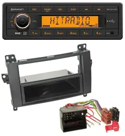 Continental 1DIN DAB MP3 AUX USB Autoradio für Mercedes B-Klasse (T245, 05-11)