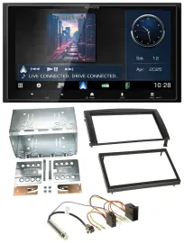 Kenwood Bluetooth 2DIN USB DAB MP3 Autoradio für Skoda Fabia 2004-2007 6Y Faceli