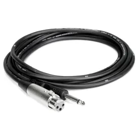 Hosa Technology 15' Unbalanced 3-Pin XLR Female to Mono 1/4" Male Audio Cable