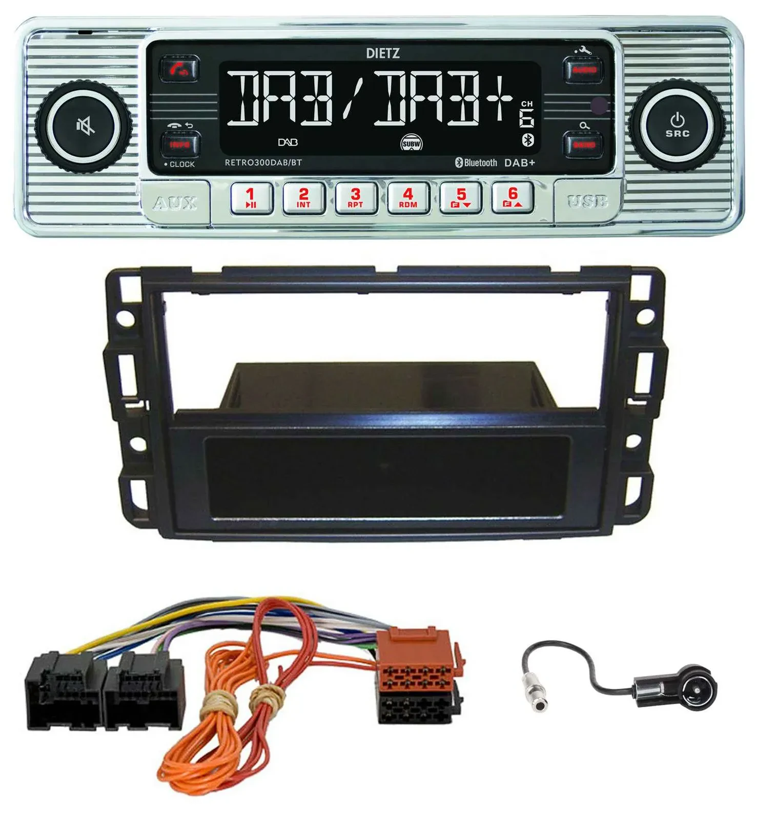 Dietz Bluetooth MP3 DAB USB Autoradio für Cadillac BLS (2006-2010)