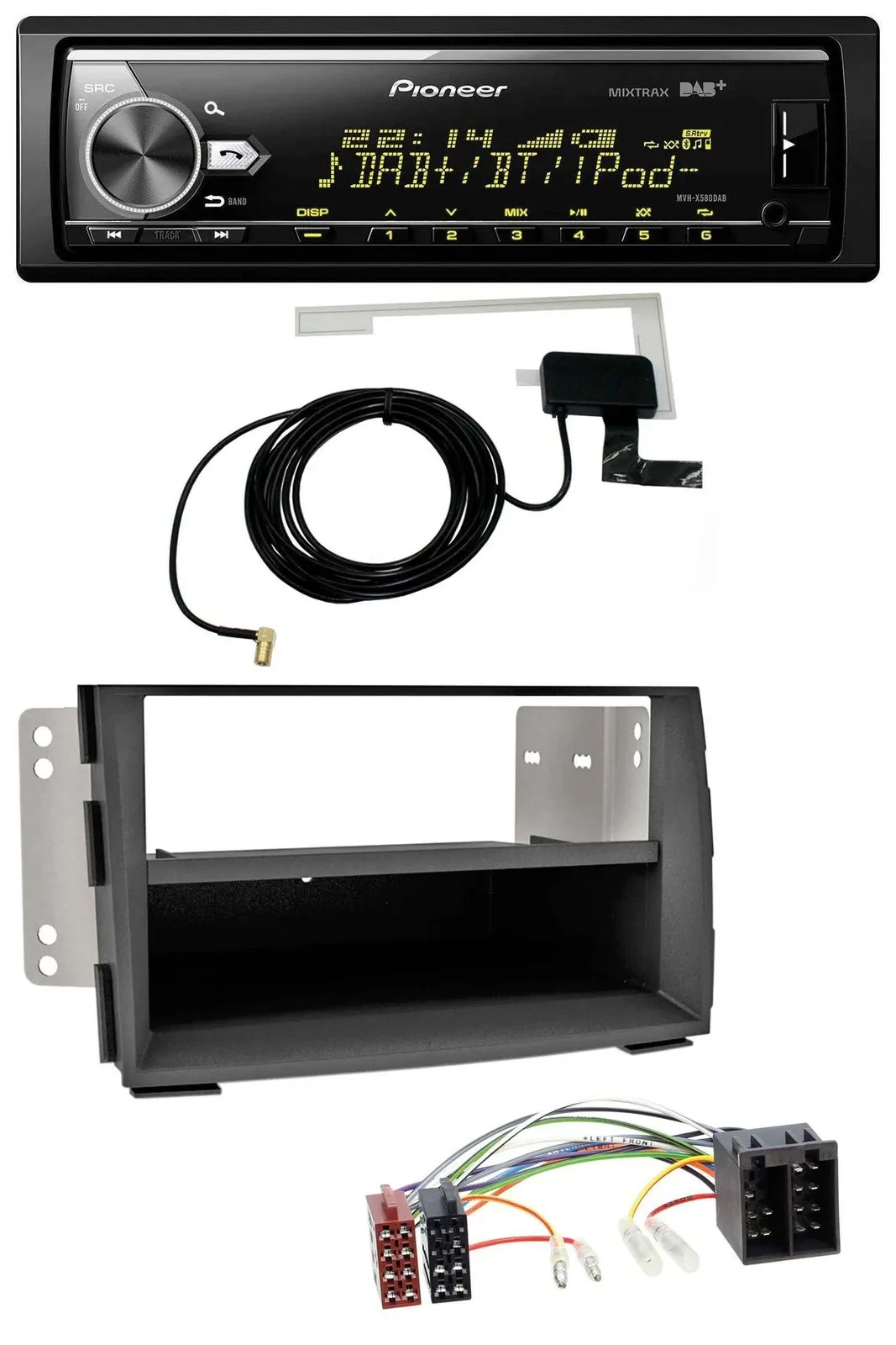 Pioneer Bluetooth DAB USB MP3 Autoradio für Kia Venga (YN, ab 2009)