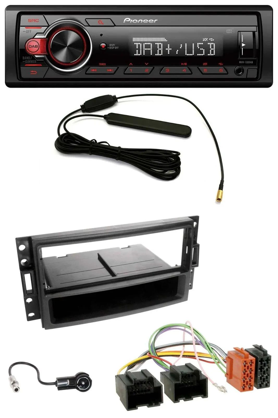 Автомагнитола для Chevrolet Corvette/Uplander (2005–2013) Pioneer MP3 DAB 1 DIN AUX USB