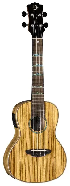 Укулеле Luna Uke High Tide Zebra Acoustic-Electric Concert Ukulele w/ Preamp and Bag