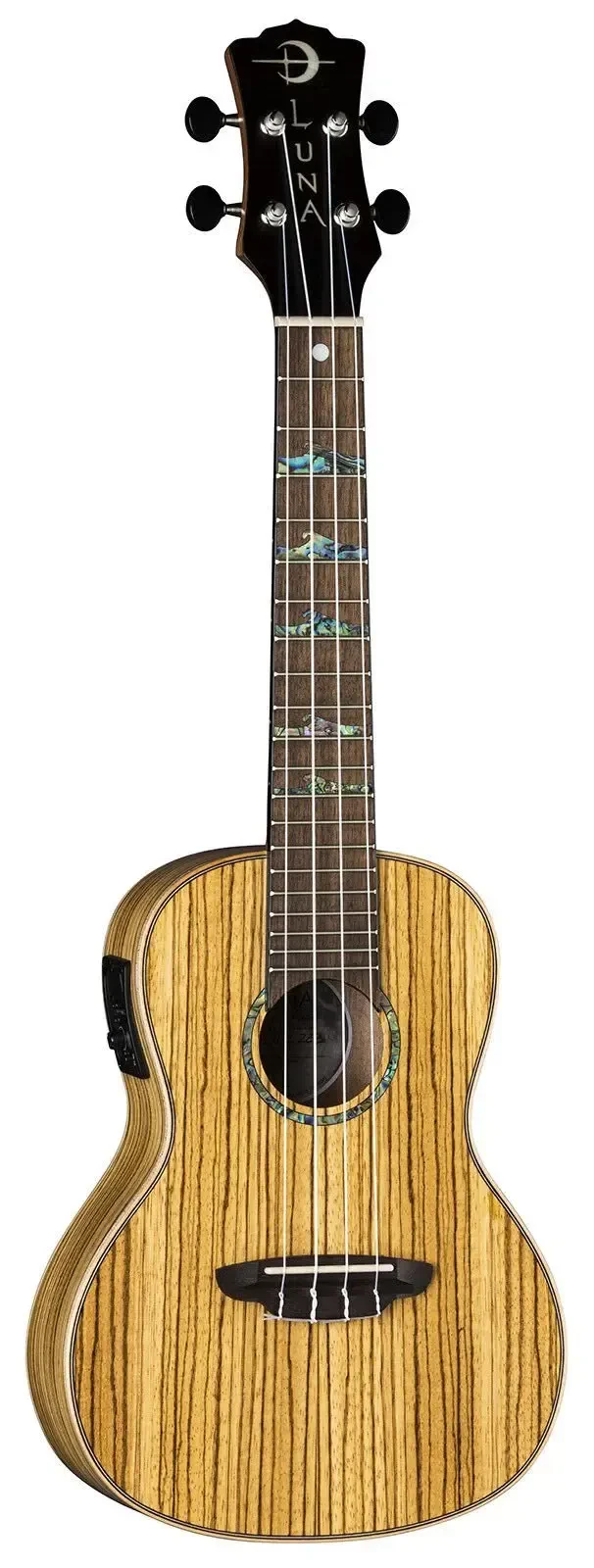 Укулеле Luna Uke High Tide Zebra Acoustic-Electric Concert Ukulele w/ Preamp and Bag