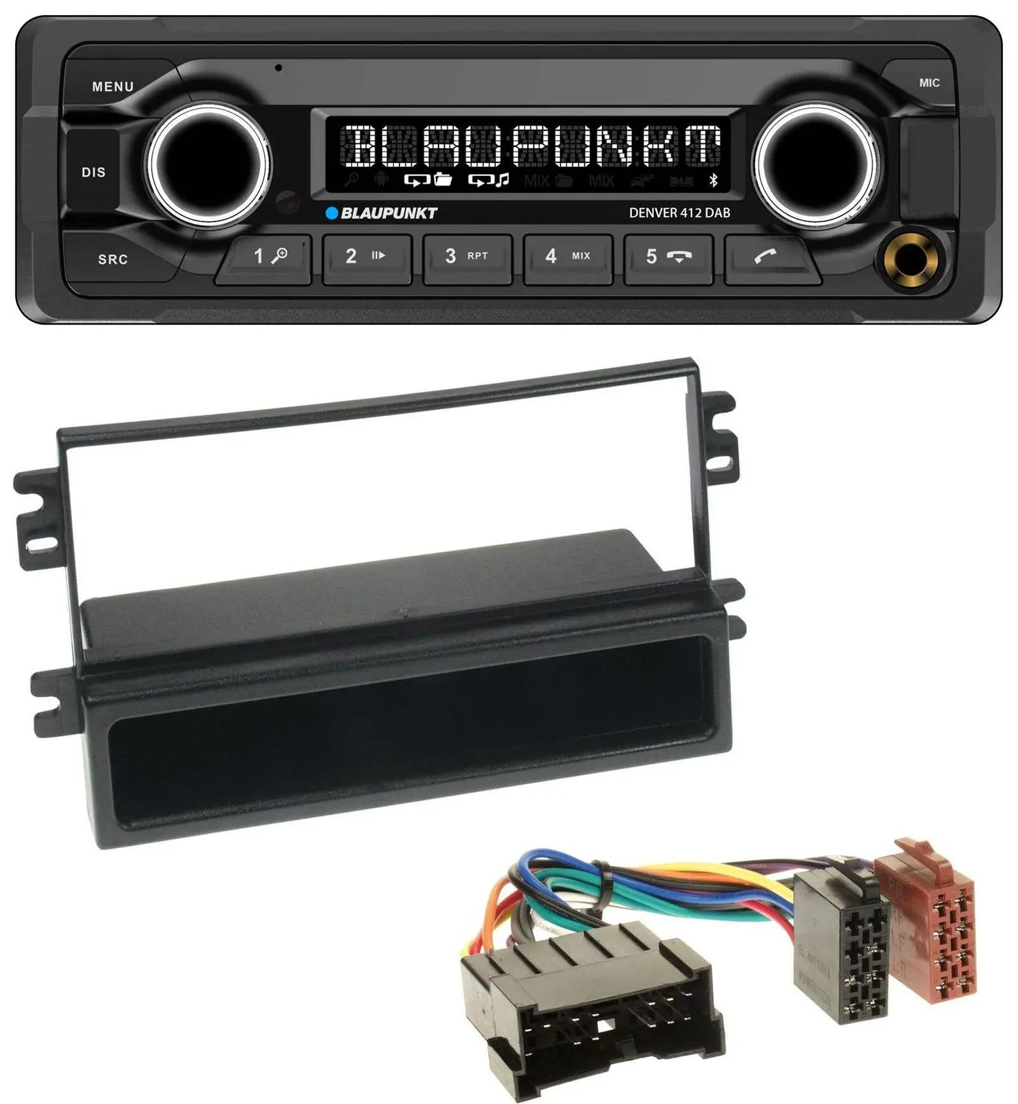 Blaupunkt Bluetooth DAB MP3 USB Autoradio für Kia Carens II (2004-2006)