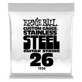 Струна для электрогитары Ernie Ball P01926 Stainless Steel, сталь, калибр 26