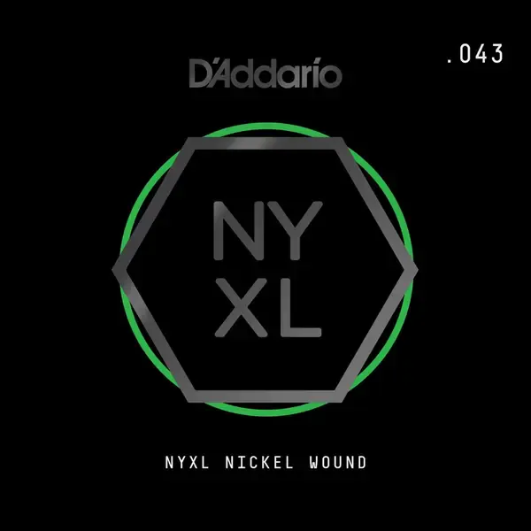 Струна одиночная D'Addario NYNW043 NYXL Nickel Wound Single 043