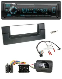 Kenwood Bluetooth Lenkrad DAB USB Autoradio für BMW 5er E39 1996-2004 Aktivsyste