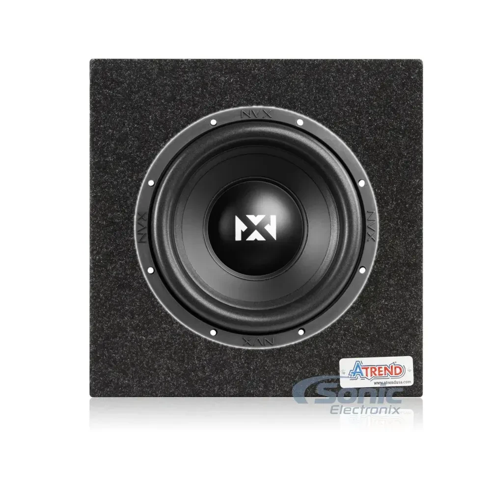 Сабвуфер пассивный для авто NVX NSW104v3 10", 500W RMS, с корпусом (набор) с моноблочным усилителем и комплектом проводов