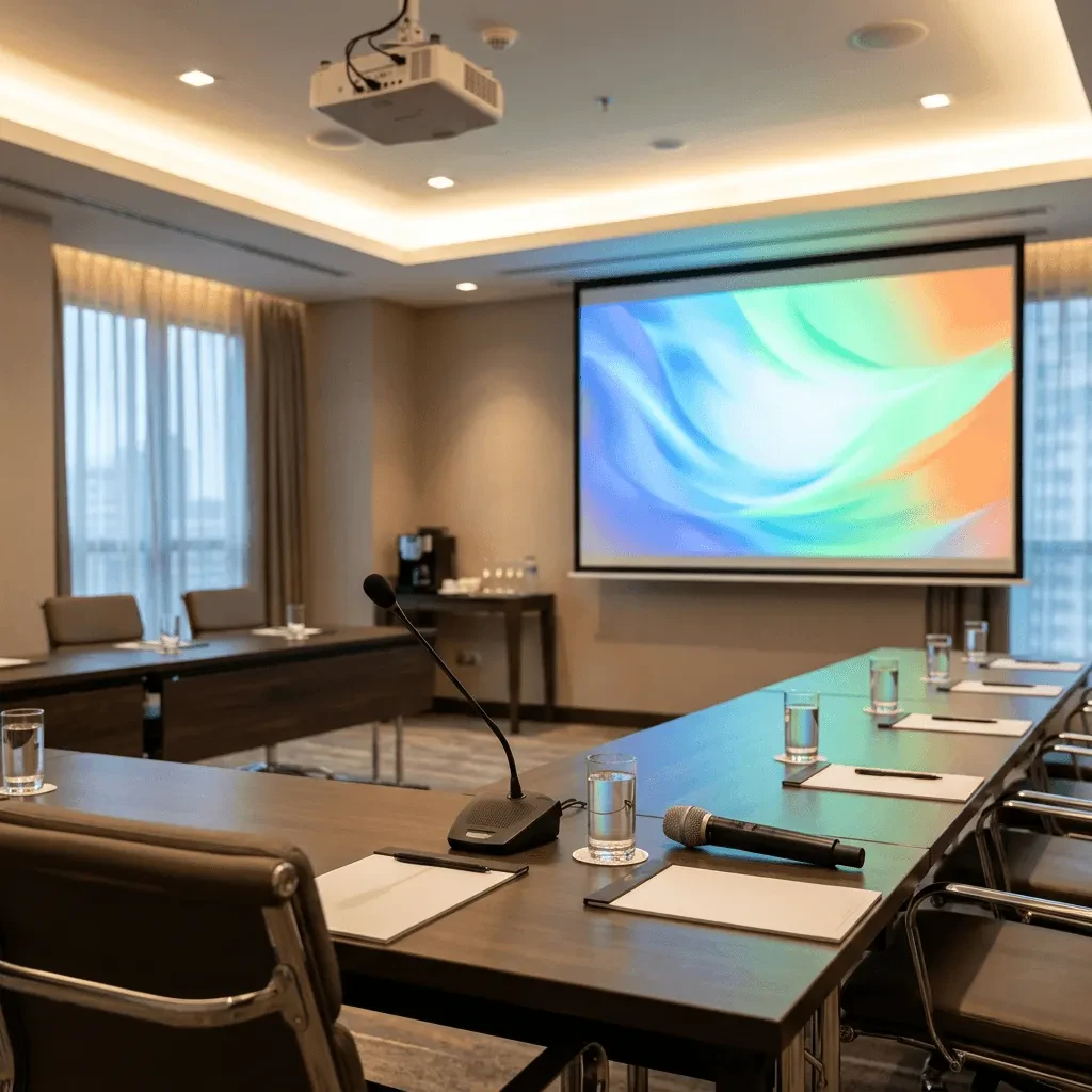 Оборудование для конференц-залов в отелях: микрофоны и проекторы