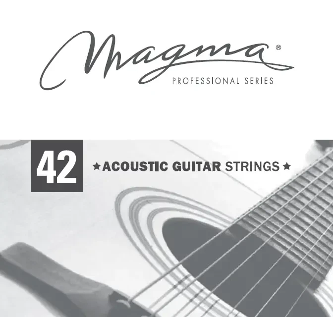 Струна одиночная для акустической гитары Magma Strings GA042PB Phosphor Bronze 042