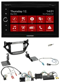 Blaupunkt 2DIN Lenkrad Bluetooth USB TMC DAB Navigation für Opel Adam Corsa E 20