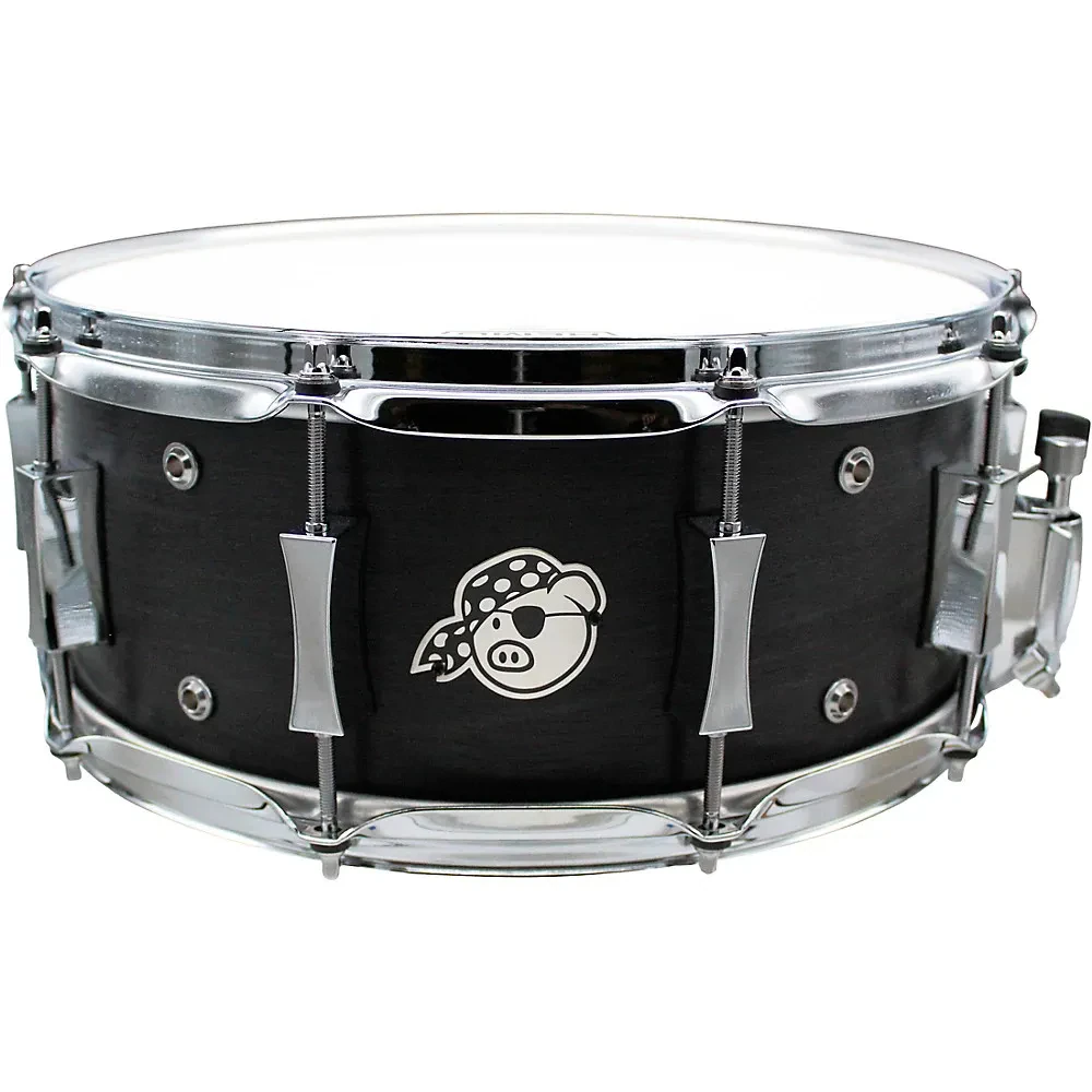 Малый барабан Pork Pie USA Custom Vented 14"x6" Raven Black, клён, 8 вентиляционных отверстий