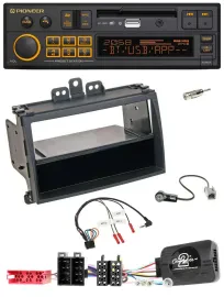 Pioneer DAB Lenkrad USB Bluetooth Autoradio für Hyundai i20 09-11 schwarz Rubber