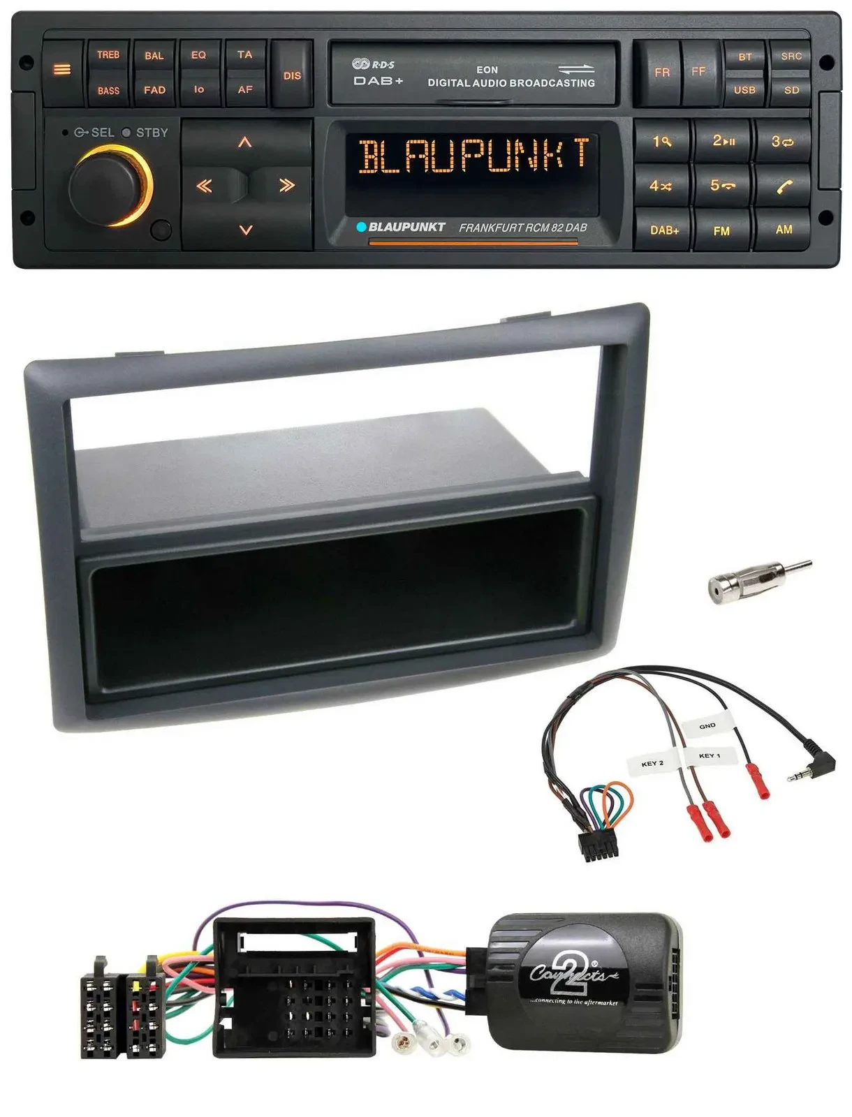 Blaupunkt USB DAB SD Lenkrad Bluetooth Autoradio für Renault Megane 2009-2012