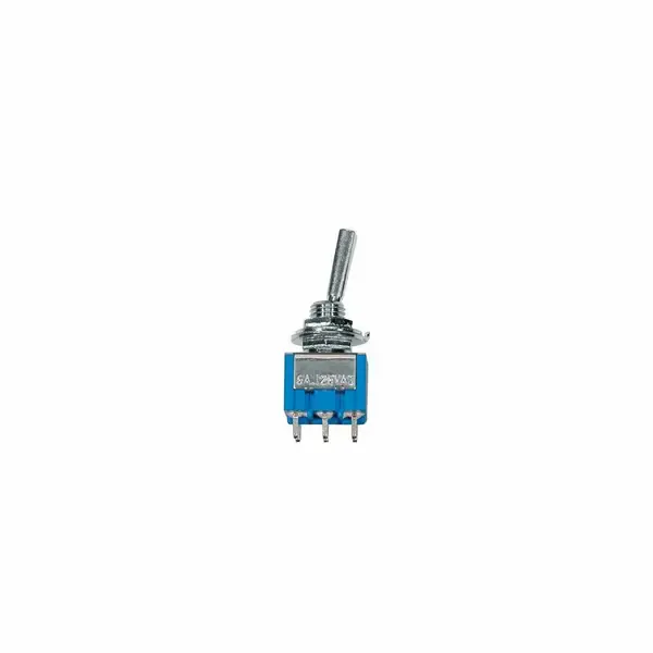 Переключатель для гитары BOSTON Mini Toggle Switch, 2-Weg-Schalter, on-on, nickel, Made in Japan