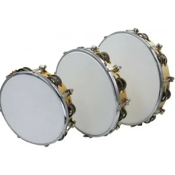 Тамбурин AP Percussion LTH8-12 с мембраной 8", 2 ряда бубенцов