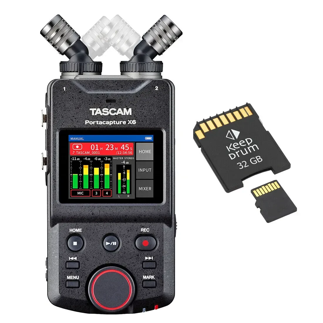 Рекордер Tascam Portacapture X6 с картой памяти