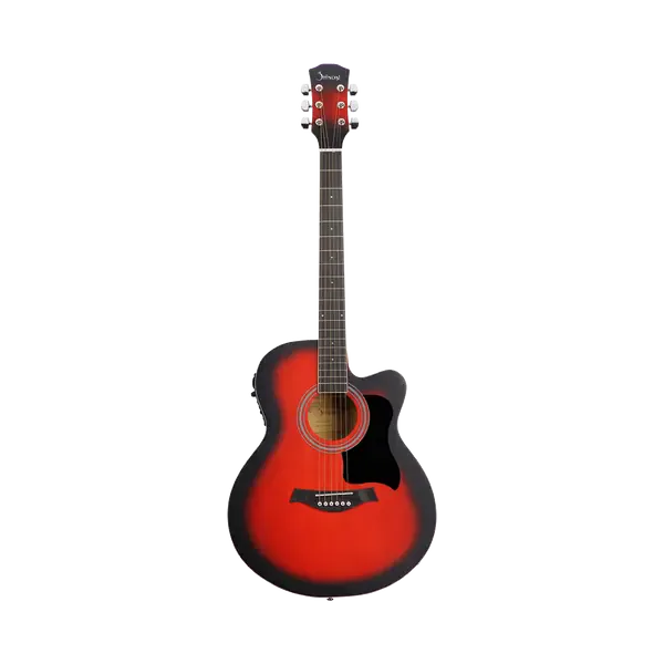 Электроакустическая гитара Shinobi HB402AME Grand Auditorium Red