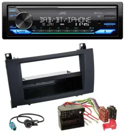 JVC Bluetooth DAB USB MP3 Autoradio für Mercedes SLK (R171, 2004-2011)