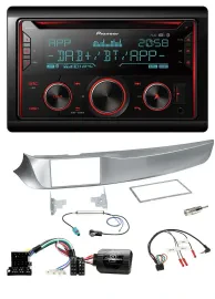 Pioneer 2DIN DAB Lenkrad Bluetooth USB CD Autoradio für Alfa Giulietta 2010-2014