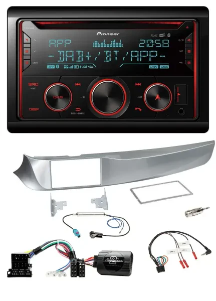 Pioneer 2DIN DAB Lenkrad Bluetooth USB CD Autoradio für Alfa Giulietta 2010-2014
