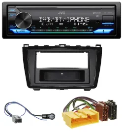 Автомагнитола JVC Bluetooth DAB USB MP3 для Mazda 6 (2008–2012) глянцевая