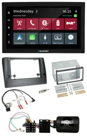 Blaupunkt 2DIN Lenkrad USB Bluetooth DAB Autoradio für Fiat Stilo 2005-2007