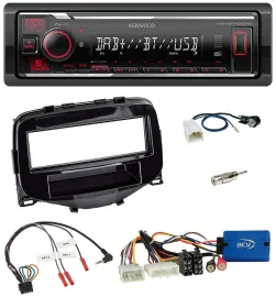 Автомагнитола Kenwood Bluetooth USB DAB для Toyota Aygo (2014–2021)