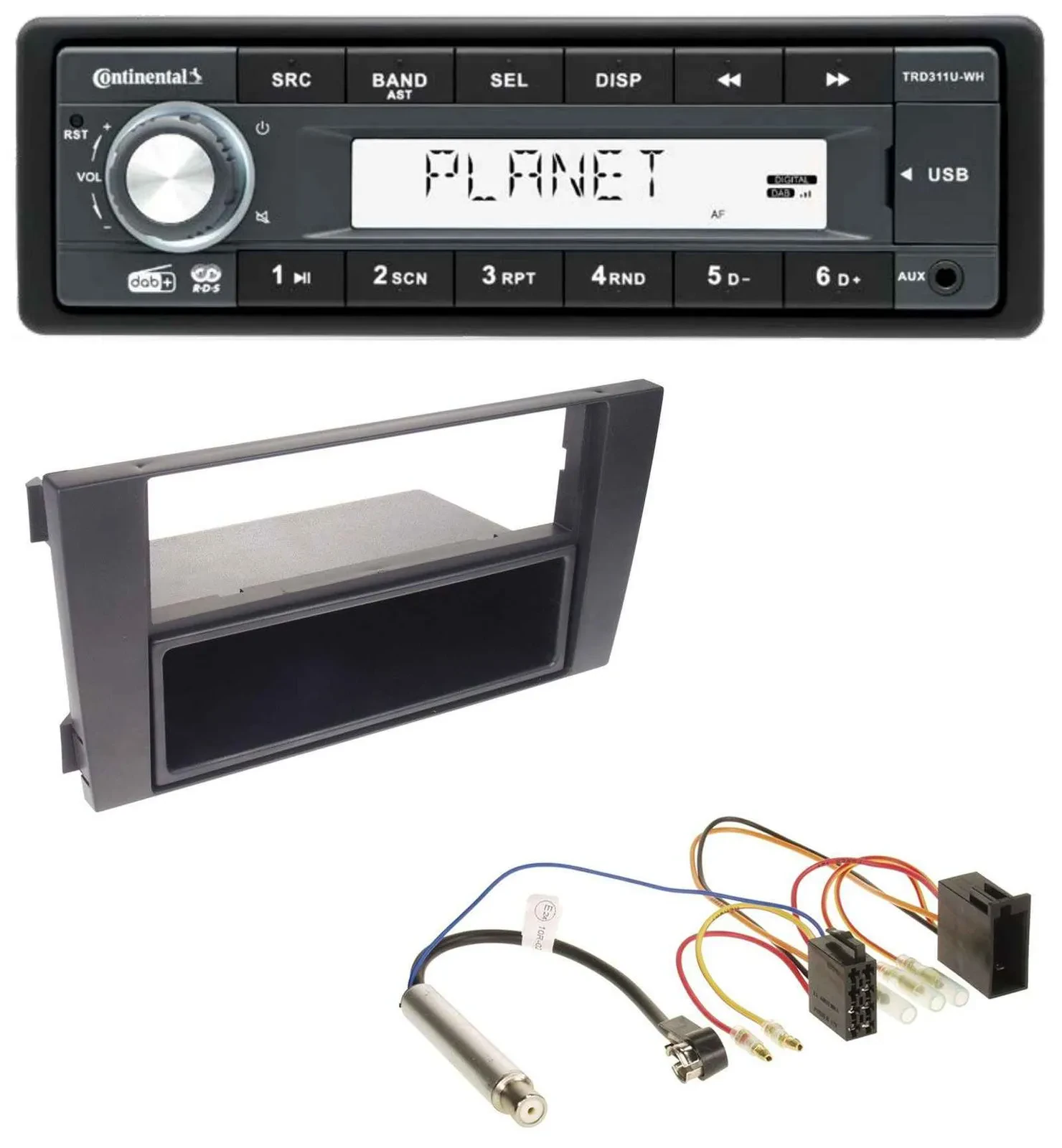 Continental MP3 AUX USB DAB 1DIN Autoradio für Audi A6 C5 2001-2005 Symphony ISO