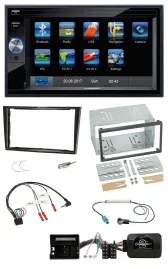 Blaupunkt SD USB TMC Bluetooth 2DIN Lenkrad Navigation für Opel Zafira Corsa D A