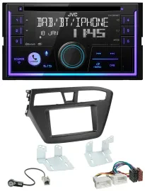 JVC MP3 USB 2DIN DAB Bluetooth CD Autoradio für Hyundai i20 (2014-2020)