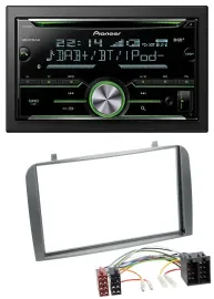 Pioneer Bluetooth MP3 DAB 2DIN USB CD Autoradio für Alfa Romeo GT 147 00-10 anth