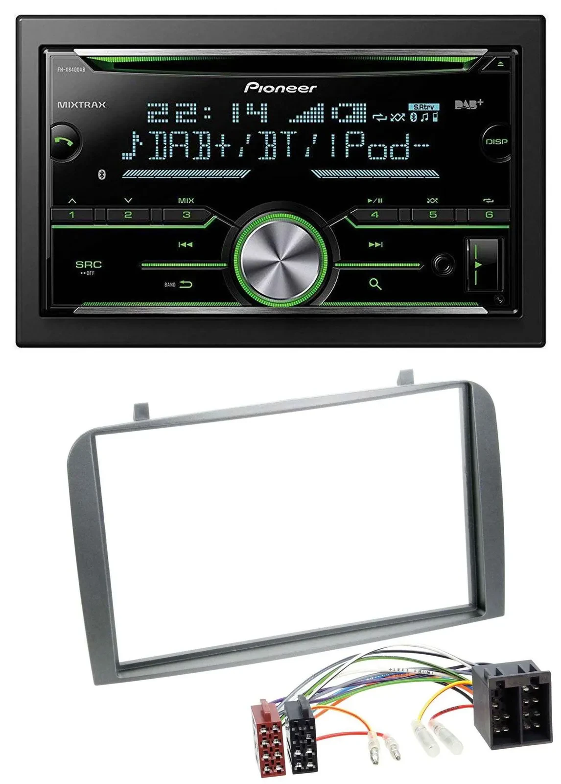 Pioneer Bluetooth MP3 DAB 2DIN USB CD Autoradio für Alfa Romeo GT 147 00-10 anth
