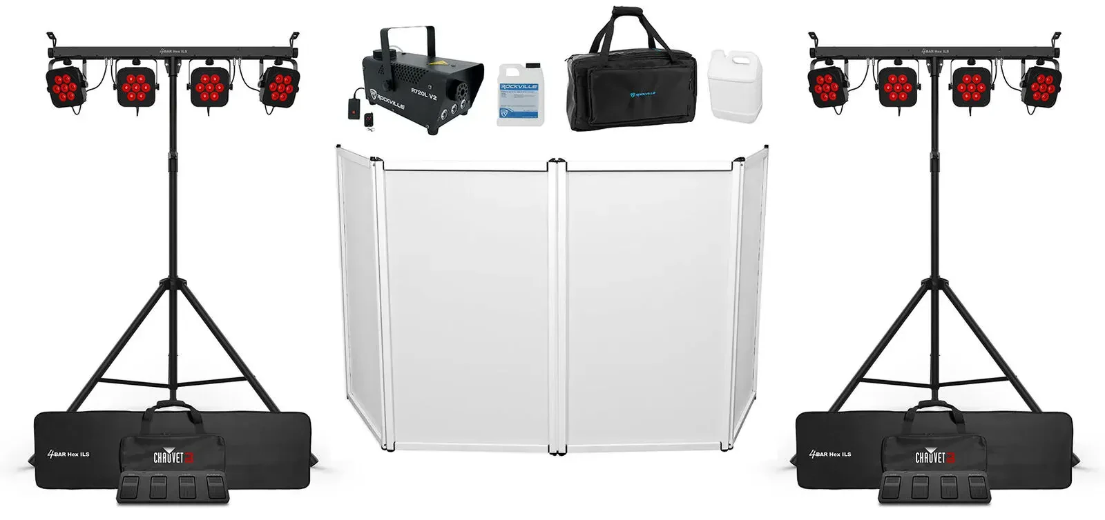 Комплект светового оборудования Chauvet DJ 4BAR HEX ILS + RFAAW + R720L V2 + BAG1200