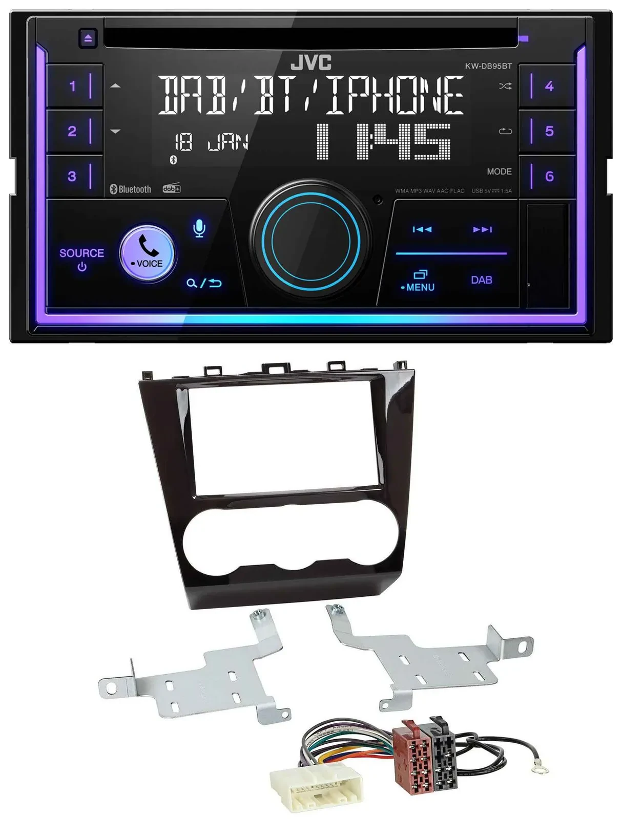 JVC MP3 USB 2DIN DAB Bluetooth CD Autoradio für Subaru Forester ab 2015