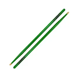 Барабанные палочки Zildjian 5A Acorn Wood Neon Green Drumsticks, Pair #Z5AACDGG