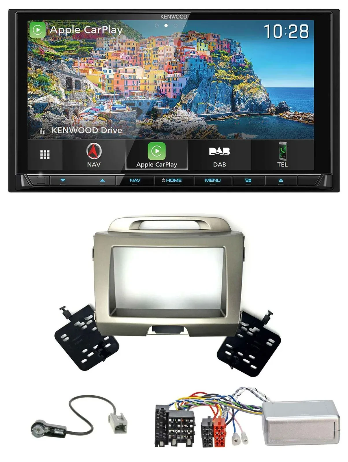 Автомагнитола для Kia Sportage 3 Kenwood 2DIN Bluetooth USB DAB TMC Navigation (2010–2020)