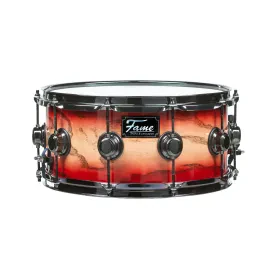 Fame Fortress Snare 14"x6,5" Red Burst - Snare Drum