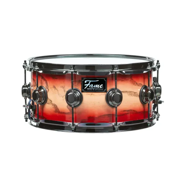 Fame Fortress Snare 14"x6,5" Red Burst - Snare Drum