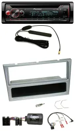 Pioneer USB DAB Lenkrad Bluetooth CD Autoradio für Opel Corsa C 2000-2004 silber