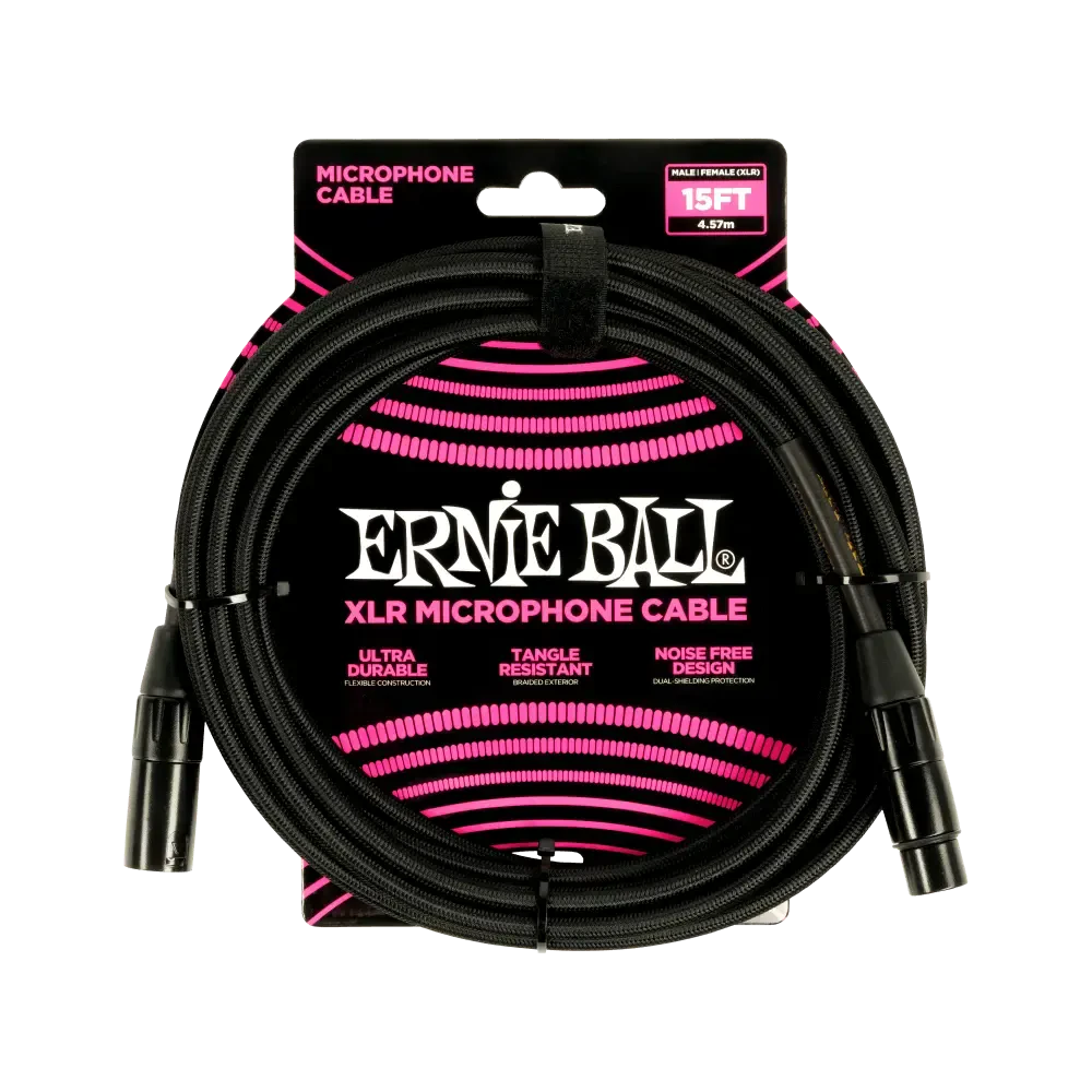 Микрофонный кабель Ernie Ball 6391 XLR-XLR 4.5 метра