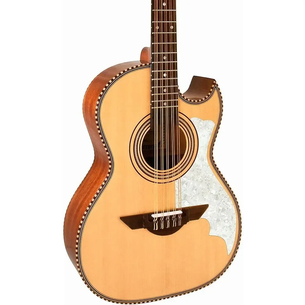 Акустическая гитара H. Jimenez LBQ Bajo Quinto El Estandar Series Acoustic White