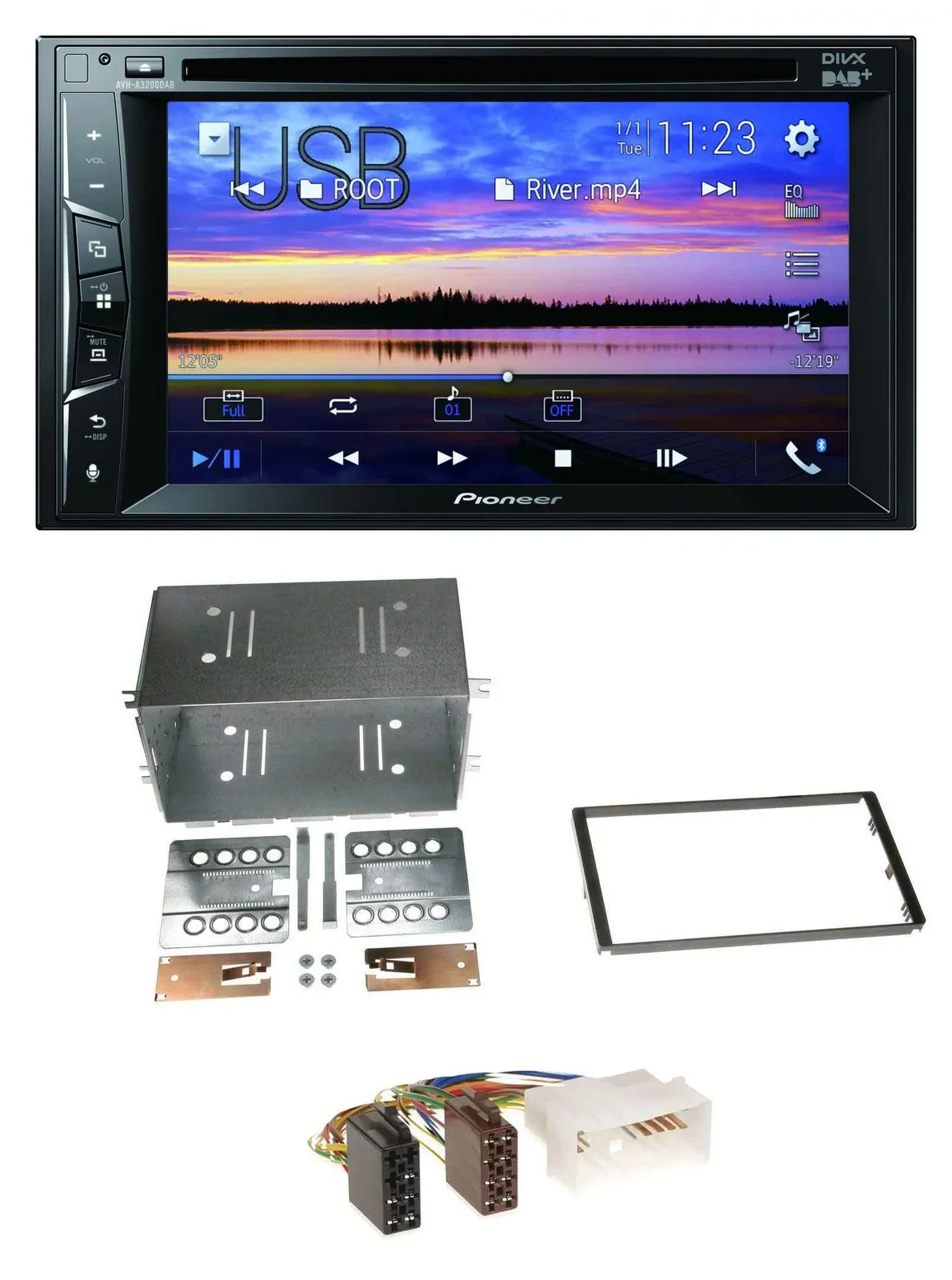 Pioneer Bluetooth 2DIN USB DVD DAB MP3 Autoradio für Kia Optima Magentis 05-10