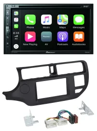 Автомагнитола для Kia Rio 2011–2014 (UB) Pioneer 2DIN DVD DAB Bluetooth USB, черный