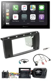 Pioneer Lenkrad Bluetooth DAB 2DIN USB Autoradio für Mercedes SLK 08-11 R171