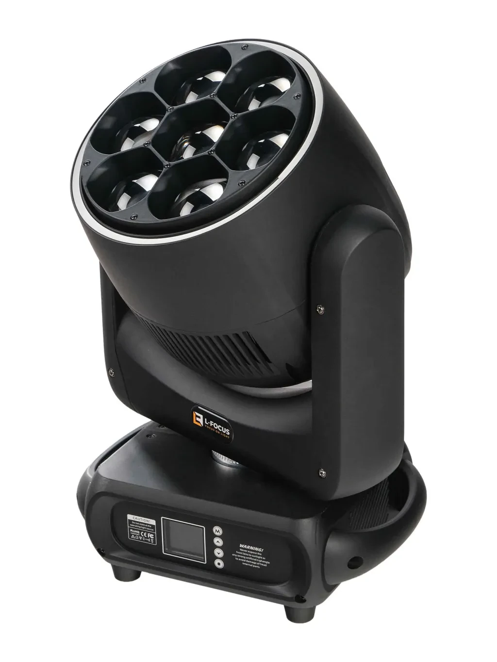 Прожектор LFocus FO-760FN моторизованная голова, RGBW, IP20, 7x60Вт