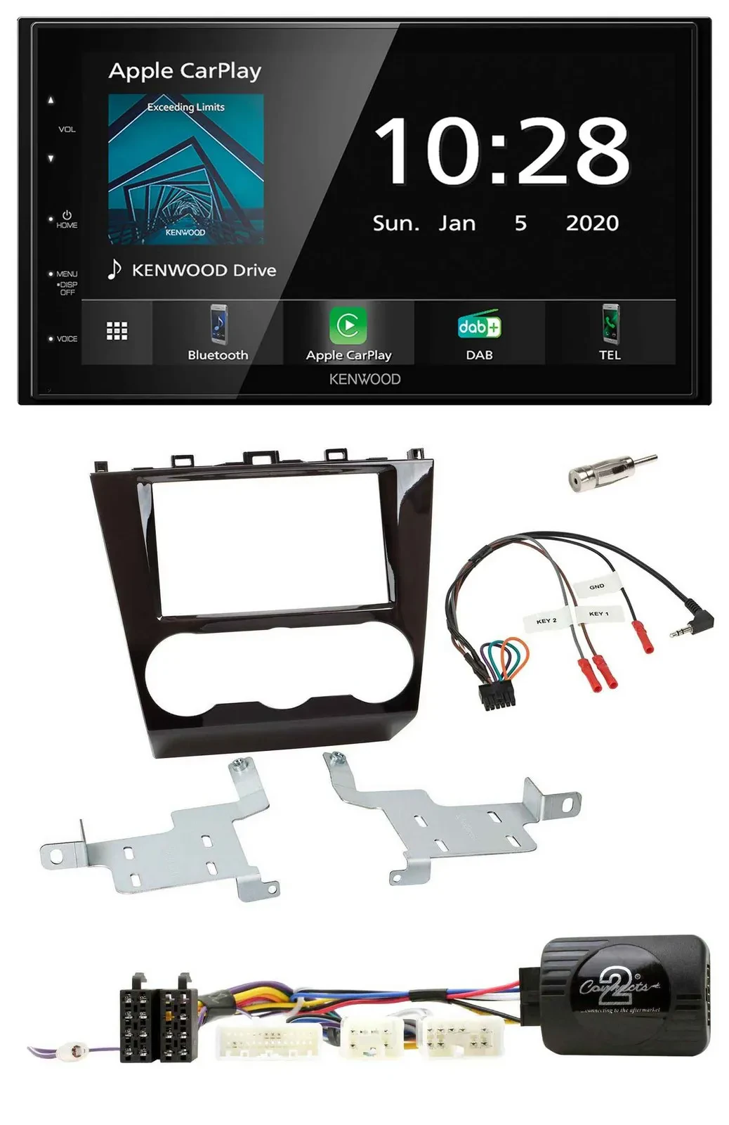 Автомагнитола для Subaru Forester Kenwood Bluetooth, DAB, USB, 2DIN